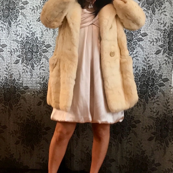 Vintage Rabbit Fur Coat - Picture 3 of 5